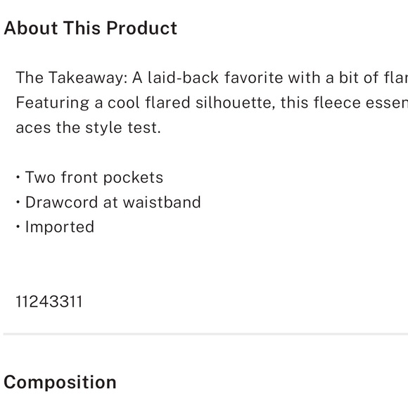 PINK Fleece Flare Sweatpants - Picture 2 of 2